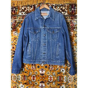 Vintage 1980s Levi's Type III Denim Trucker Jacket 70506-0216 40R Made in USA